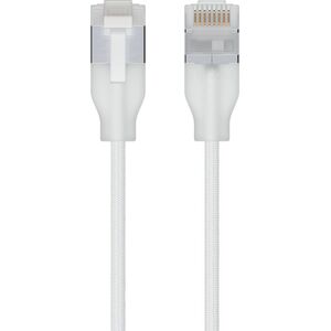 Ubiquiti UACC-Cable-Patch-EL-C6A-0.15M-W kabel sieciowy Półprzezroczysty, Biały 0,15 m Cat6a