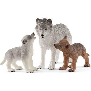 Figurka Schleich Matka wilk i wilczki (312621)