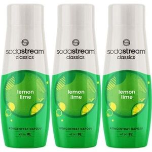 Sodastream 3 x Syrop Cytryna Limonka 440 ml