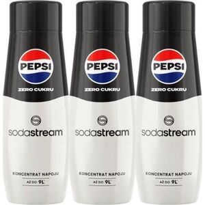 Sodastream 3 x Syrop Pepsi Zero cukru 440 ml