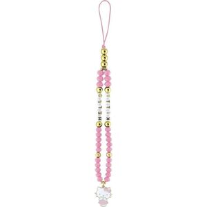 Hello Kitty Pearls and Beads Kitty Charm Phone Charm Pink