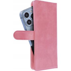OEM Kabura uniwersalna COMMON Book rozmiar XL do SAMSUNG A12 /  A13 4G / A34 5G / A02s / XIAOMI Redmi 12 4G / 12C / NOTE 12 4G / 12 PRO 5G OPPO A53s / A72 / A92 różowa