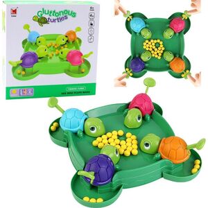Gra Zręcznościowa Rodzinna Głodne Żółwie Plansza Kulki LEAN Toys