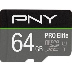 Karta PNY PRO Elite MicroSDXC 64 GB Class 10 UHS-I/U3 A1 V30 (P-SDU64GV31100PRO-GE)