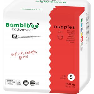 BAMBIBOO-PIELUCHY JEDNORAZOWE Z BAWEŁNĄ   R5.24SZT