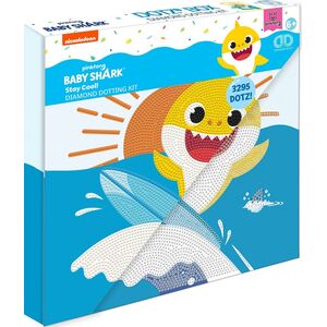 DIAMOND DOTZ DIAMOND DOTS kūrybinis rinkinys piešimas deimantais Baby Shark Stay Cool!, 3295 deimantai, DBX.087