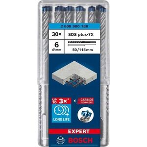 Wiertło Bosch Bosch Expert hammer drill SDS-plus-7X, 6mm, 30 pieces (working length 50mm)