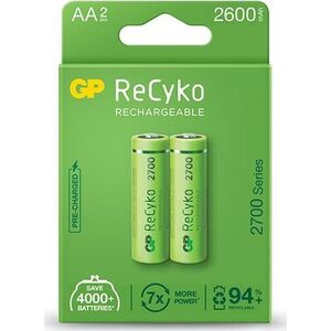 GP GP 2 X AKUMULATORKI AA / R6 GP RECYKO 2700 SERIES NI-MH 2600MAH 270AAHCE-5EB2