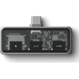 Satechi Mobile XR Hub with microSD Reader - mobilny adapter USB-C (1x USB-C 100W PD| 2.0 data i audio, 1x USB-C DP 1.4 4K@60Hz|
