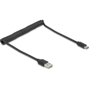 DeLOCK 90133 kabel USB USB 2.0 0,8 m USB A Czarny