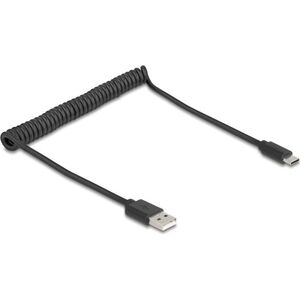 DeLOCK 90368 kabel USB USB 2.0 0,75 m USB A USB C Czarny