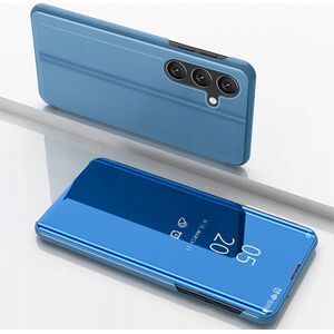 Clear View Case etui do Samsung Galaxy S25+ pokrowiec z klapką - niebieskie