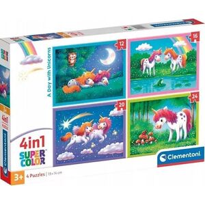 CLE puzzle 4w1 SuperKolor ADay withUnicorns 21740