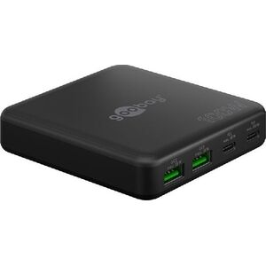 Wieloportowa ładowarka biurkowa USB-C™ PD GaN (100 W) czarny - Wersja kolorystyczna czarny