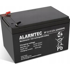 Alarmtec Akumulator AGM ALARMTEC serii BP 12V 12Ah