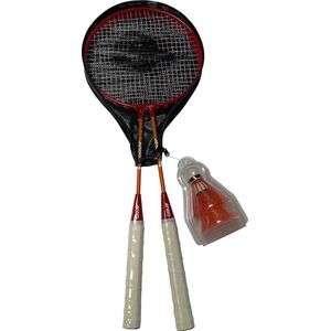 ZESTAW DO BADMINTONA W POKROWCU RED ORANGE ENERO 105