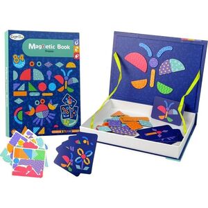 LeanToys Magnetyczna Układanka Książka Kształty Karty