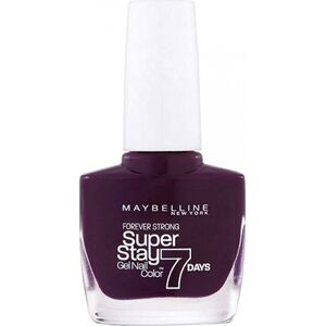 Maybelline  Maybelline, Forever Strong Super Stay 7 Days, Nail Polish, Nr. 05, Extreme Black Current, 10 ml For Women