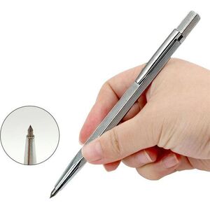 Aptel RYSIK TRASERSKI ZNACZNIK DO METALU GLAZURY CERAMIKI srebrny 14cm NZ12C