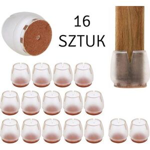 Aptel PODKŁADKI ANTYPOŚLIZGOWE POD MEBLE SILIKONOWE 16szt 12do16mm AG562F