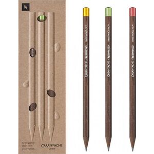 Caran d`Arche Ołówki Nespresso Swiss Wood 3szt
