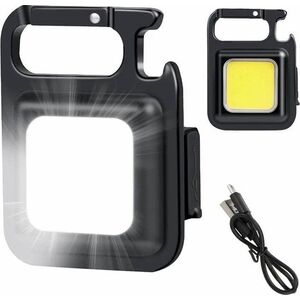 Latarka Aptel Kompaktowa LATARKA ze Stojakiem COB LED 6W czarna ZD100