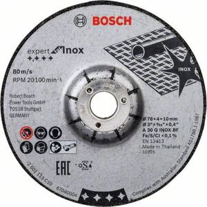 Bosch Bosch Roughing Wheel 76x4x10mm ExpertforInox