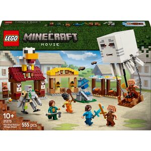 Minecraft Atak balonowego Ghasta na wioskę (21273)