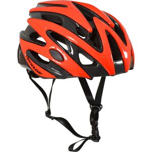 Dunlop Kask rowerowy regulowany czerwony Led r. M