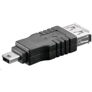 Adapter USB PremiumCord miniUSB - USB Czarny  (kur-9)