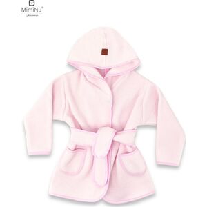 MimiNu MIMINU Thermofrotte bathrobe with hood size 98 cm PINK