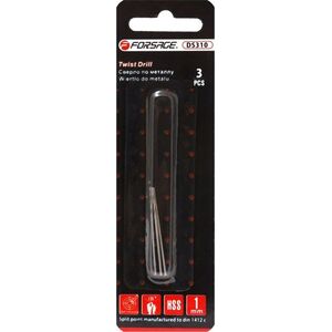 Wiertło Forsage Wiertło do metali  1mm HSS(3szt)