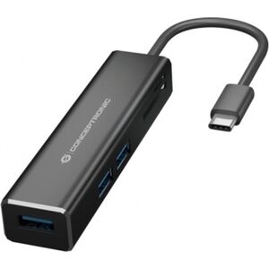 Adapter USB Conceptronic CONCEPTRONIC 3-Port USB-C->USB-A 3.0/SD/MicroSD/TF card slot