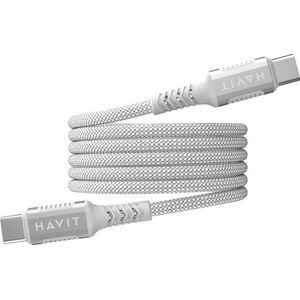 Kabel magnetyczny Havit Typ C-Typ C CB6297 (biały)