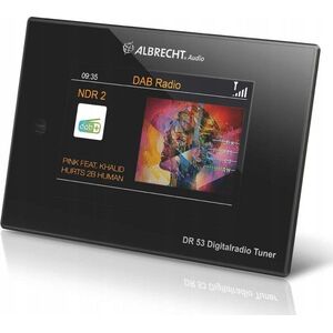Radio Albrecht Albrecht DR 53, Digitalradio Tuner, DAB+/UKW, Bluetooth, schwarz