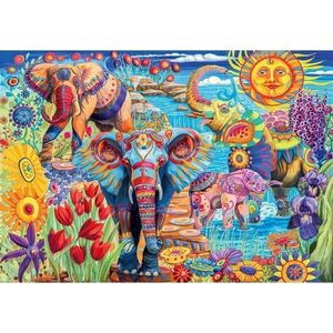 CLE puzzle 500 HQ Elephants Carnival 35572