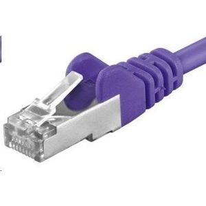 PremiumCord PREMIUMCORD Καλώδιο Patch CAT6a S-FTP, RJ45-RJ45, AWG 26/7 1,5m μωβ