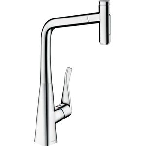 Bateria kuchenna Hansgrohe Kitchen faucet with pull-out hose Hansgrohe Metris Select M 73820000