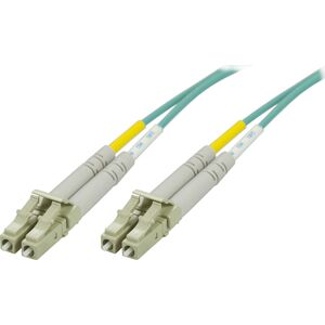 DELTACO OM3 fiberkabel LC - LC, duplex, multimode, 50/125, 1m