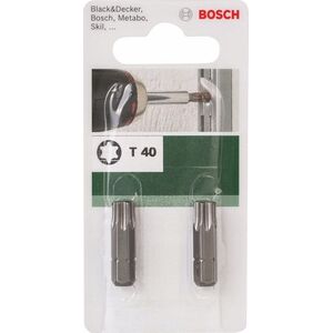 Bosch BITS T40 25MM 1/4 STANDARD 2STK