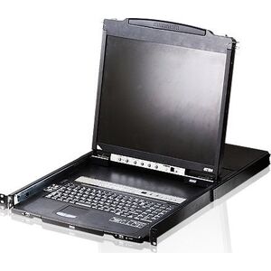 Διακόπτης ATEN KVM 16 port Dual Rail LCD 19'' + πληκτρολόγιο + touchpad USB-PS/2