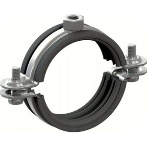 Niczuk Obejma pojedyncza DUO z izolacją 1 1/4" BK (41-46)