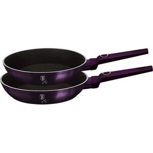 Patelnia Berlinger Haus zestaw Purple eclipse collection Tytanowa 2szt.