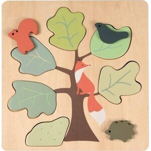 Drewniane puzzle Lisek