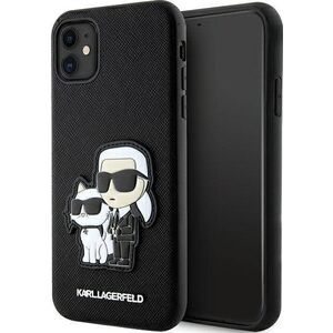 Karl Lagerfeld Etui Karl Lagerfeld KLHCN61SANKCPK Apple iPhone 11/XR hardcase czarny/black Saffiano Karl & Choupette