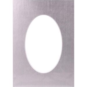 Passepartout 30x40, platinum oval