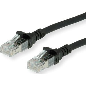 Καλώδιο Patch Roline ROLINE - RJ-45 (Α) σε RJ-45 (Α) - 15 μ - UTP - CAT 6a - χωρίς αλογόνα, διαμορφωμένο, πλεκτό - μαύρο (21.15.2758)