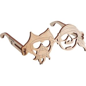 Mr.Playwood Mr.Playwood Drewniany Model Puzzle 3D Okulary Pirat