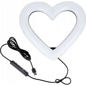 Lampa pierścieniowa OEM Lampa LED Ring / Heart Stream RGB pierścieniowa 10 cali FULL COLOR z uchwytem na telefon + statyw JM26-10