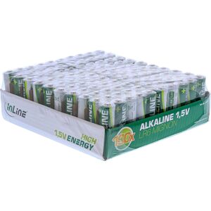 InLine InLine® Alkaline High Energy Battery, Mignon (AA), 100pcs tray